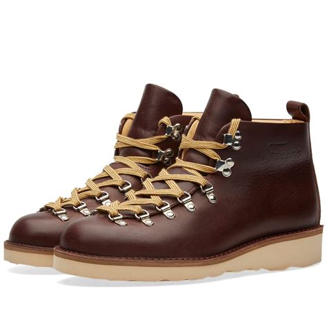 Fracap M120 Natural Vibram Sole Scarponcino Boot Dark Brown & Flat Yellow Laces | END. (Europe)