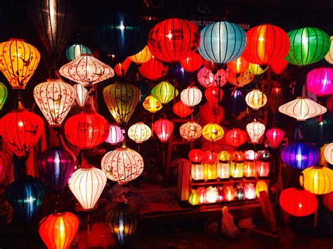 Royalty-Free photo: Assorted-color paper lanterns | PickPik