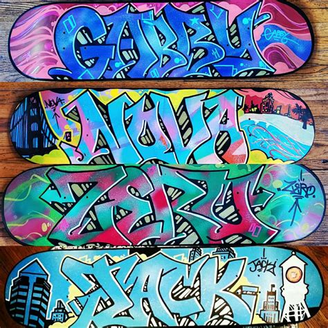 Custom Graffiti Skateboard Deck Buy 3 Get 1 Free Bulk Custom | Etsy