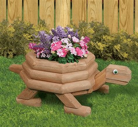 Build a Beautiful DIY Wooden Turtle Planter With 4 Simple Materials ...