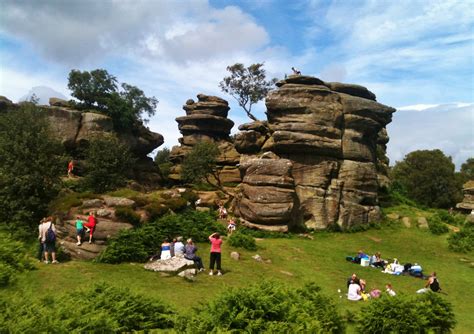 Climbing Brimham Rocks in Yorkshire