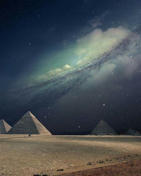 The Milky Way over the ancient Pyramids of Giza. | Egypt, Beautiful places, Wonders of the world