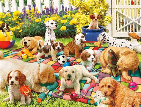 Buy Buffalo Games - A Dog's Life - Puppy Playground - 750 Piece Jigsaw ...