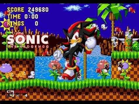 Shadow in Sonic the Hedgehog 1 (Genesis / Mega Drive Hack) 100% Walkthrough | Walkthrough Video