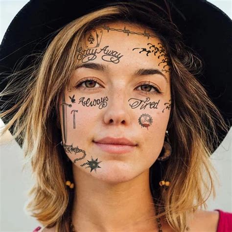 Post Malone Temporary Face Tattoo Set | Tattoo Icon – TattooIcon