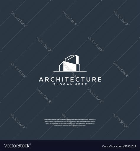 Creative architecture logo design inspiration Vector Image