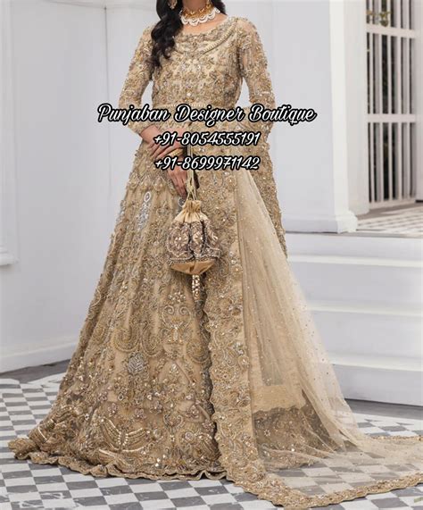 Bridal Dress For Wedding Reception | Punjaban Designer Boutique