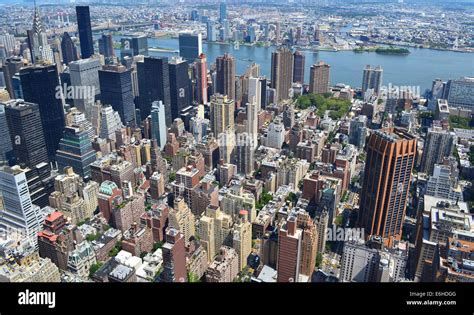 New York City bird's eye view Stock Photo - Alamy