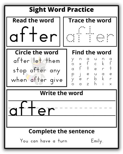 First Grade Dolch Sight Words Flash Cards - Printable Templates