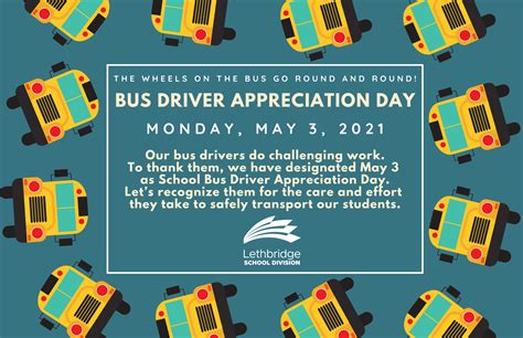 May 3 is School Bus Driver Appreciation Day | Lethbridge School Division