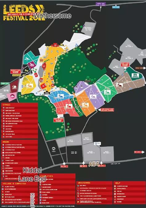 Leeds Festival 2022 drop off and pick up point locations map - Leeds Live