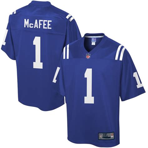 Pro Line Mens Indianapolis Colts Pat McAfee Big & Tall Team Color Jersey - NFLShop.com