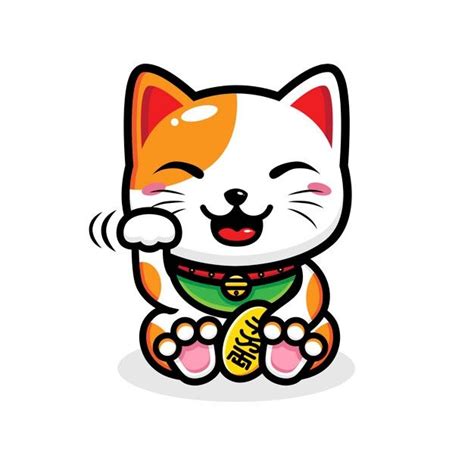 Premium Vector | Lucky cat design | Lucky cat, Cat character, Cat vector