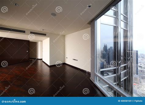 Interior of Bright Empty Room Stock Image - Image of building, area ...