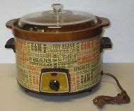 Montgomery Ward Slow Cooker Crock Pot 5.5 Quart Mid-Century Typography Design | Slow cooker ...