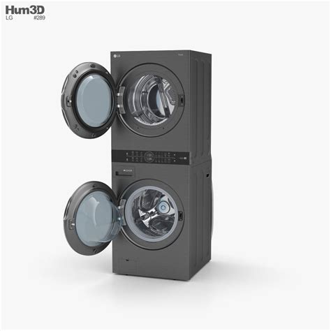 LG WashTower 3D model - Electronics on Hum3D