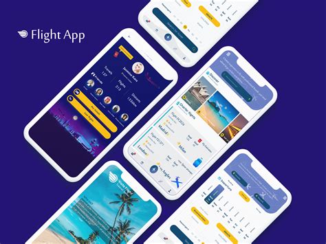 Flight App by Ali Ghajari on Dribbble