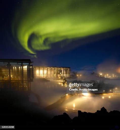 32 Blue Lagoon Northern Lights Stock Photos, High-Res Pictures, and ...