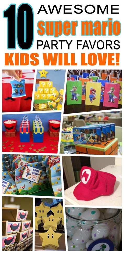 Super Mario Party Favor Ideas | Super mario party favors, Super mario bros birthday party, Super ...