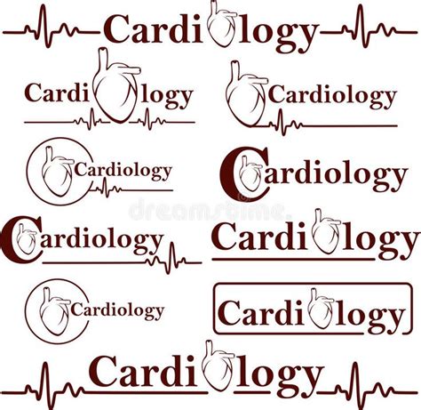 Cardiology Symbols Stock Illustration