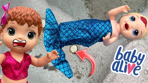 BABY ALIVE Mermaid finds a MERMAN?! 😱 - YouTube