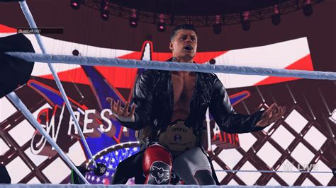 Cody Rhodes entrance and overall look in this game is amazing. Shoutout to all the people ...