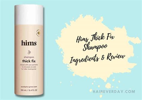 Hims Thick Fix Shampoo Ingredients + Review 2023 - Hair Everyday Review