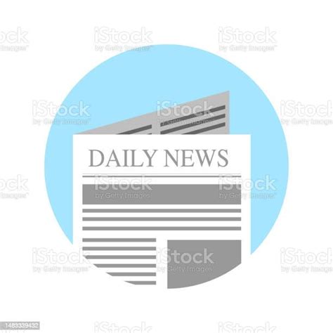 Vector Illustration Of Black And White Newspaper Stock Illustration ...