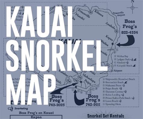 Maps - Maui Snorkeling Guide By Boss Frog's