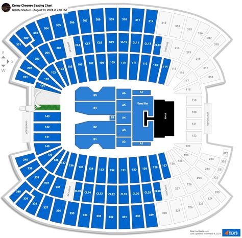 Gillette Stadium Concert Seating Chart - RateYourSeats.com