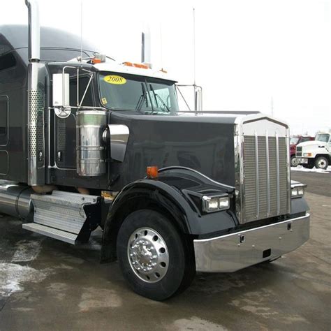 Kenworth W900L W900B Chrome 16" Standard Tapered Bumper By Valley Chrome - Raney's Truck Parts