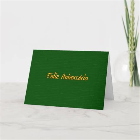 Portuguese Happy Birthday Card | Zazzle.ca