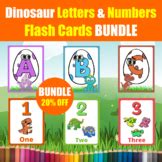 Dinosaur Numbers Flashcards 1-10 for k & Prek Kids to Count and learn Numbers