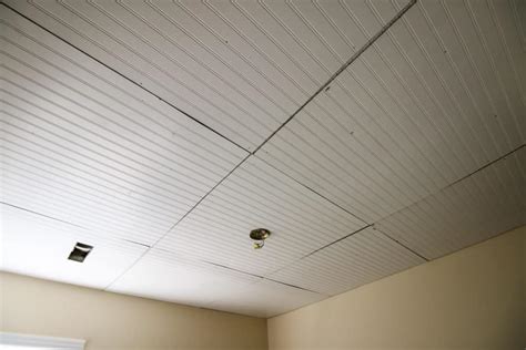 How to install Beadboard ceiling panels