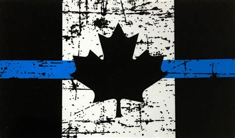 TATTERED Thin Blue Line Canada Flag Decal / Sticker (2 sizes) – The Thin Blue Line Canada