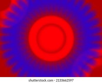 This Picture Red Blue Optical Illusion Stock Illustration 2133662597 ...