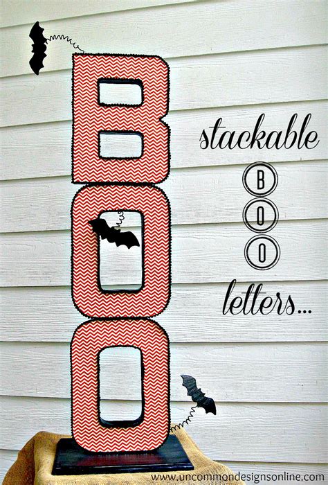 Stackable BOO Halloween Letters…