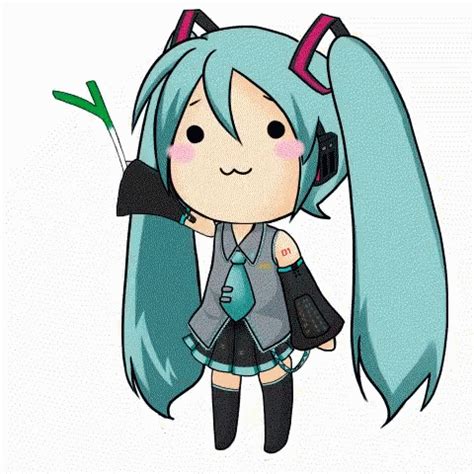 Miku Leek GIF - Miku Leek Anime - Discover & Share GIFs