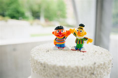 Bert and Ernie Wedding Cake Toppers