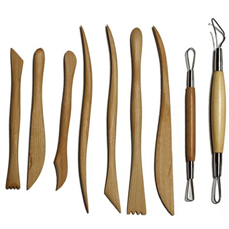 Clay tool set of 9 pcs