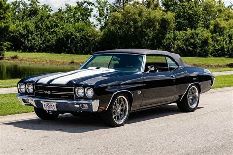 Tuxedo Black Chevrolet Chevelle SS Convertible with 8 Miles available now!