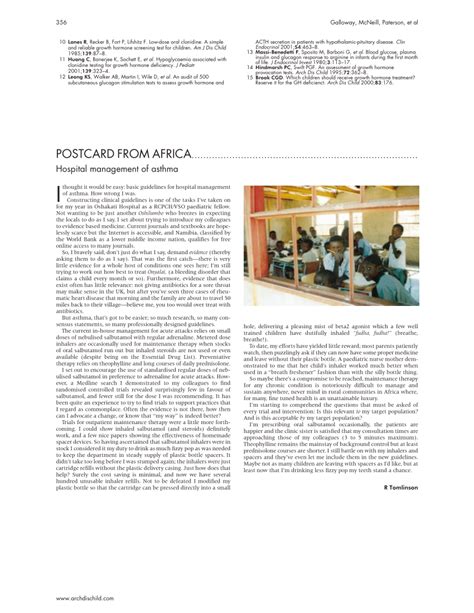 (PDF) Hospital management of asthma