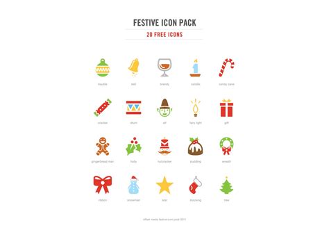 Free Festive Icon Vector Pack