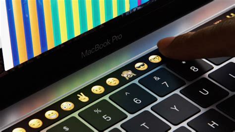 The Schmick New MacBook Has A Touch Bar Display For Easy-Access Emojis