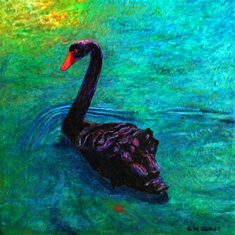 Black Swan Painting by Michael Durst