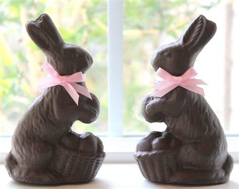 Crafty Sisters: Chocolate Mold Easter Bunnies Using Sculptamold