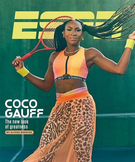 "Very glam!" - Twitter reacts to photos of Coco Gauff as she makes ESPN's cover story in their ...