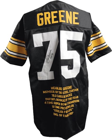 Download Transparent "mean" Joe Greene Signed Jersey Joe Greene, Steeler - Pittsburgh Steelers ...