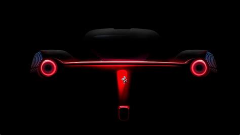 HD wallpaper: ferrari, cars, hd, 4k, lights, illuminated, black background | Wallpaper Flare