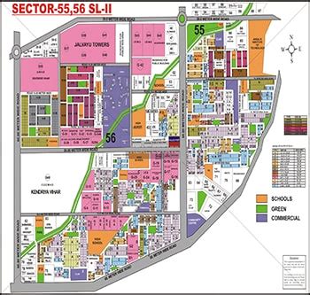 Gurgaon Map Sector 55